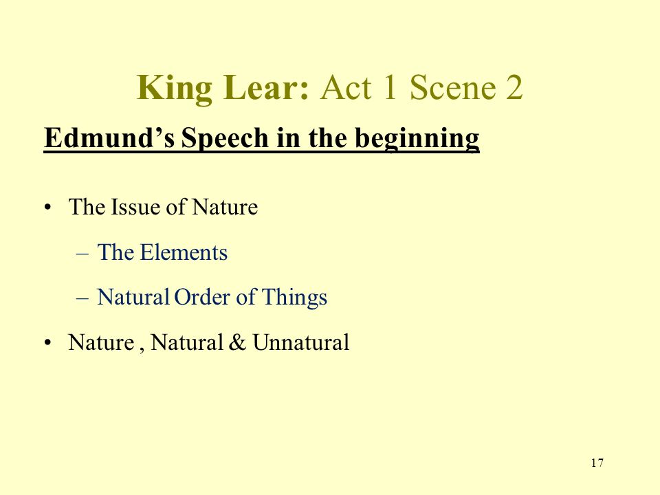 Human Nature in King Lear